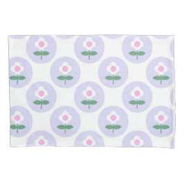 Retro Daisy Lila Tee Geburtstagsmütter Baby Kissenbezug