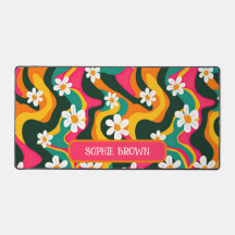 Retro Daisy Muster farbenfroh und trippy Individue