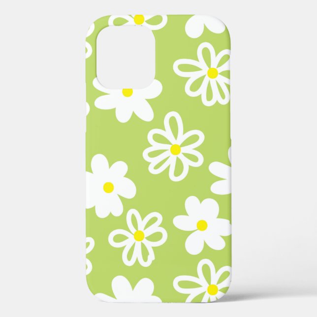 Retro Daisy Tough Case-Mate iPhone Case (Rückseite)