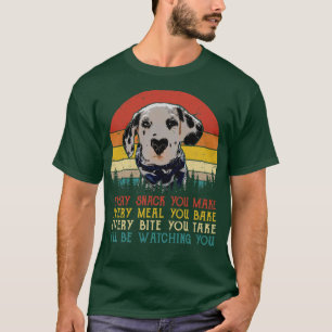 Retro-Dalmatiner jeden Snack, den Sie machen jedes T-Shirt