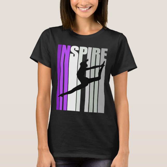 Retro Dance Girl Dances Inspirierend Moves Co T-Shirt (Vorderseite)