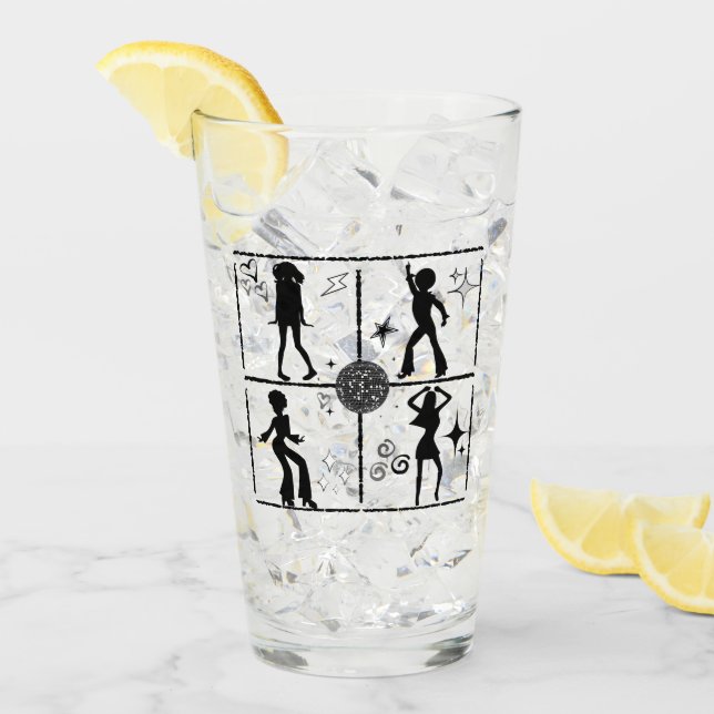Retro Dance Wall.w Glas (Vorderseite Ice)
