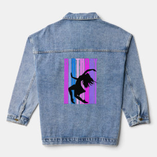 Retro Dance Womens Birthday Vintag Dancing Squad Jeansjacke