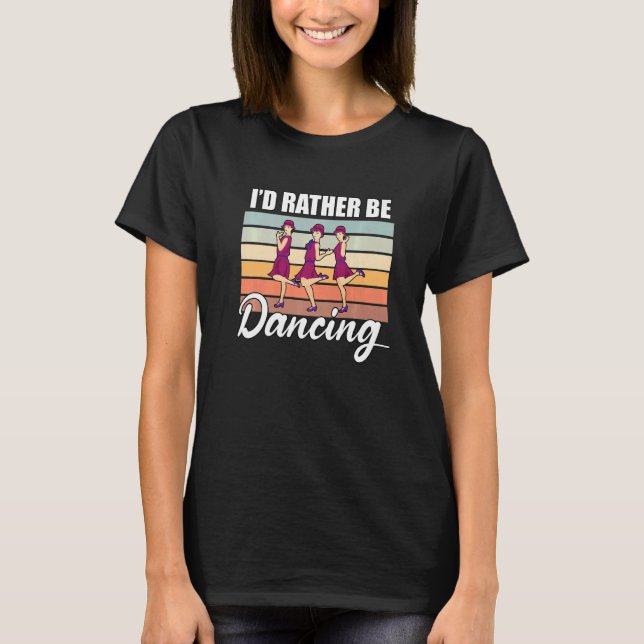 Retro  Dancer Choreographer Dancing Enthusiast Dan T-Shirt (Vorderseite)