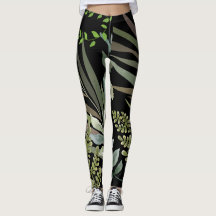 Retro Dark Sage Floral Fern Botanische Folien