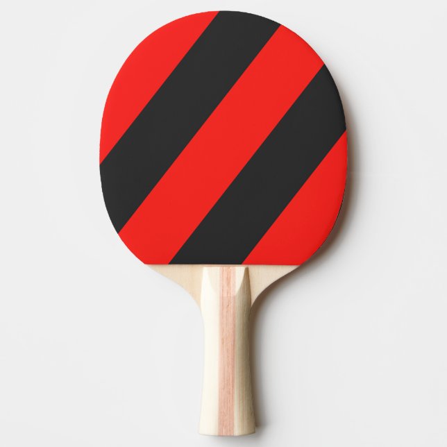 Retro Dark Three Bold Stripes Tischtennis Schläger (Vorderseite)