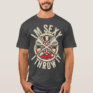 Retro Dartboard 180 für Men Dart Players T-Shirt