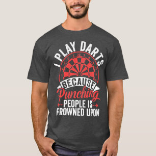 Retro Dartboard 180 für Men Dart Players T-Shirt