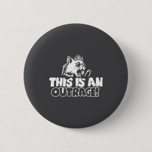 Retro Das Ist Ein Skandal Zitat Meme Katze Niedlic Button