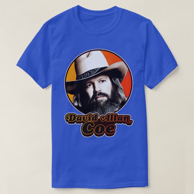Retro David Allan Coe Tribute T-Shirt (Design vorne)