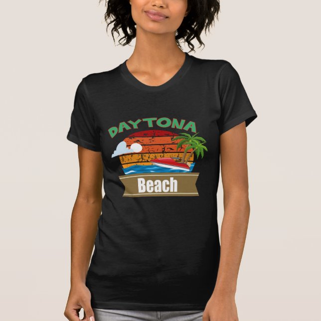 Retro Daytona Beach T-Shirt (Vorderseite)