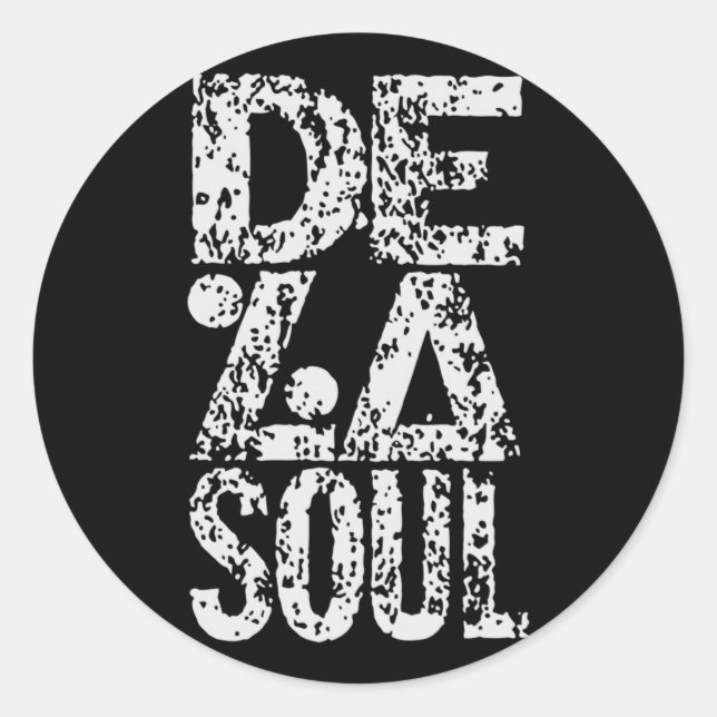 Retro De La Soul Coole Musikgeschenke für Fan Runder Aufkleber (Vorderseite)