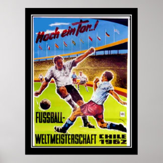 Rétro de soccer poster vintage