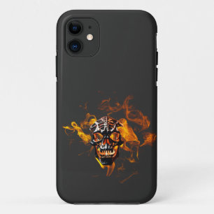 Retro Dead Burning Skelett Schädel in Feuer Case-Mate iPhone Hülle