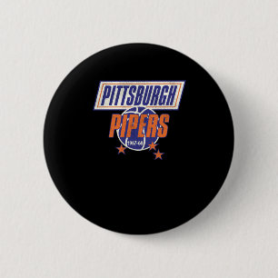 Retro defekte Pittsburgh Pipers Basketball Button