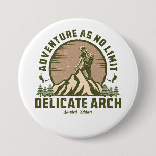 Retro Delicate Arch Wanderung Sonnenuntergang T - Button