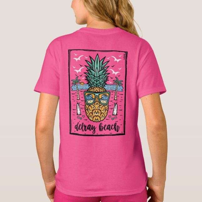 Retro Delray Beach Florida T-Shirt (Rückseite)