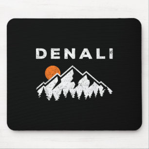 Retro Denali Nationalpark Vintage Alaska Mousepad