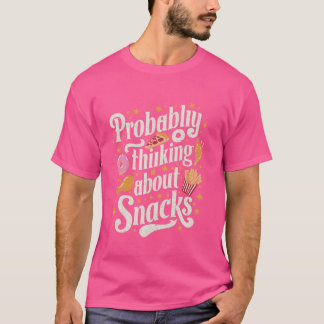 Retro denkt wahrscheinlich an Snacks lustig essen T-Shirt