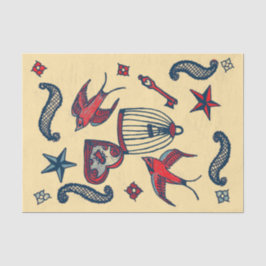 Retro der alten Schule Seidenpapier