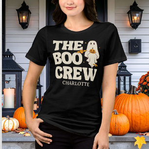 Retro der Boo-Crew verwirrt Halloween Tri-Blend Shirt