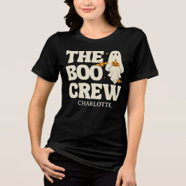 Retro der Boo-Crew verwirrt Halloween Tri-Blend Shirt