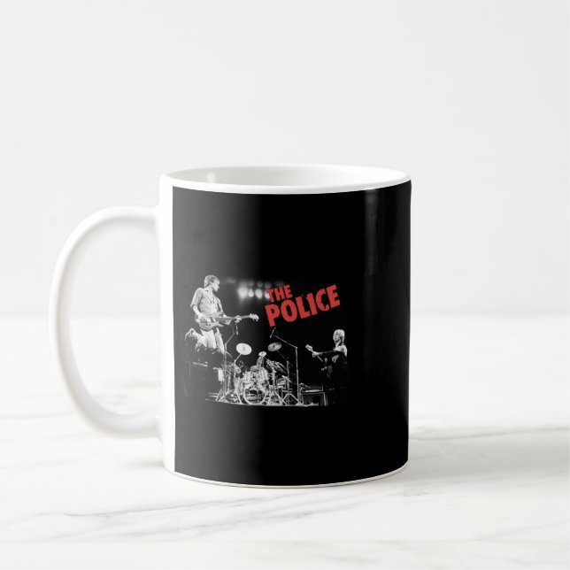 Retro der Polizei perfekte Band Geschenk für Fans Kaffeetasse (Links)