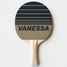 Retro Desert Three Horizon Striping with Name Tischtennis Schläger