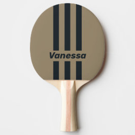 Retro Desert Three Pin Stripes with Name Tischtennis Schläger