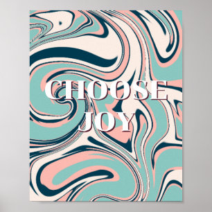 Retro-Design, Choose Joy Poster 