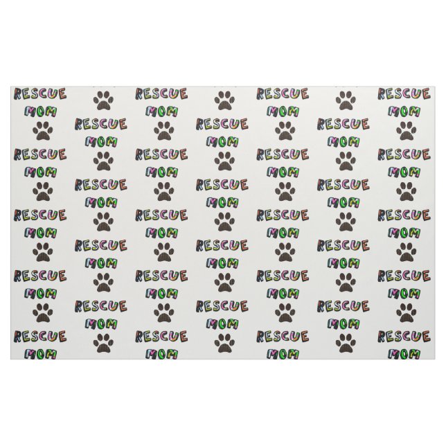 Retro-Design der Rescue-Mama Stoff (Fat Quarter (45,7 x 55,9 cm))