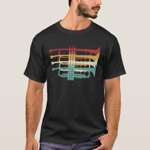 Retro-Design für Trompeter in einer Marschkapelle T-Shirt