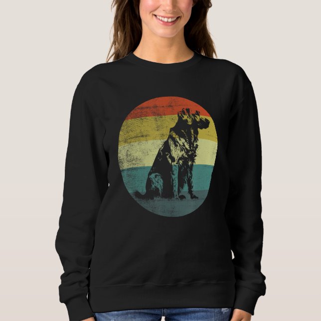 Retro Design Kuvasz Dog Sweatshirt (Vorderseite)