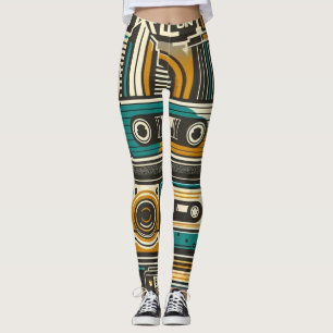 Retro-Design Leggings