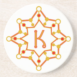 Retro-Design Mitte des Jahrhunderts Personalisiert Getränkeuntersetzer