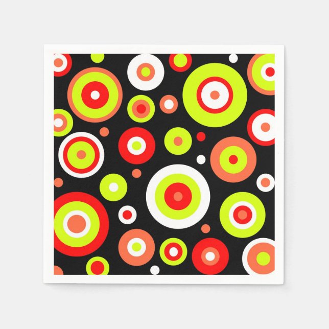 Retro-Design Serviette (Vorderseite)