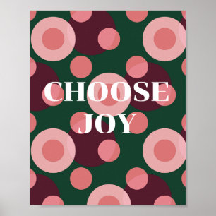Retro-Design, Wähle Freude Poster
