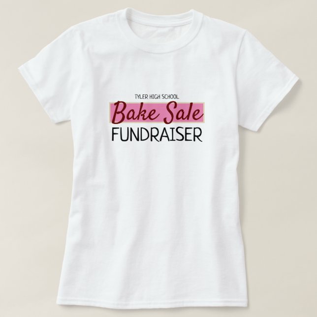 Retro-Design, Wohltätigkeit Bake-Sale-Veranstaltun T-Shirt (Design vorne)