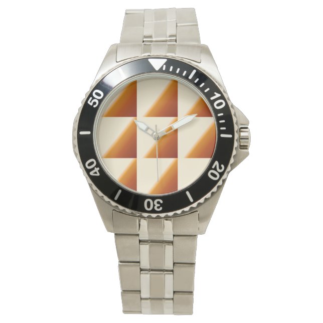 Retro-Designer-Uhr Armbanduhr (Vorderseite)