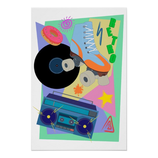 Retro-Designplakat Poster (Vorderseite)