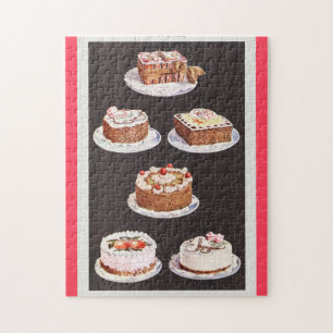 Retro-Dessert-Torte-Frosting-Dekoration vintage