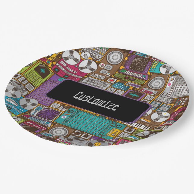 Retro Devices Recording Studio Paper Teller (Schrägansicht)