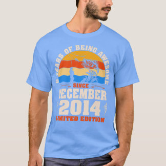 Retro Dezember 2014 8-jährige Angelfreunde 8. T-Shirt