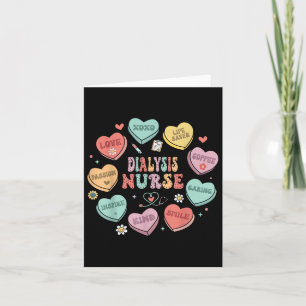 Retro Dialyse Nurse Valentinherz Frauen Krankensch Karte
