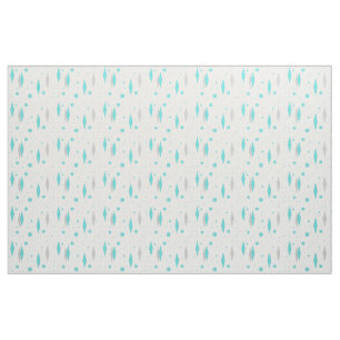 Rétro diamant de turquoise et tissu de coton de