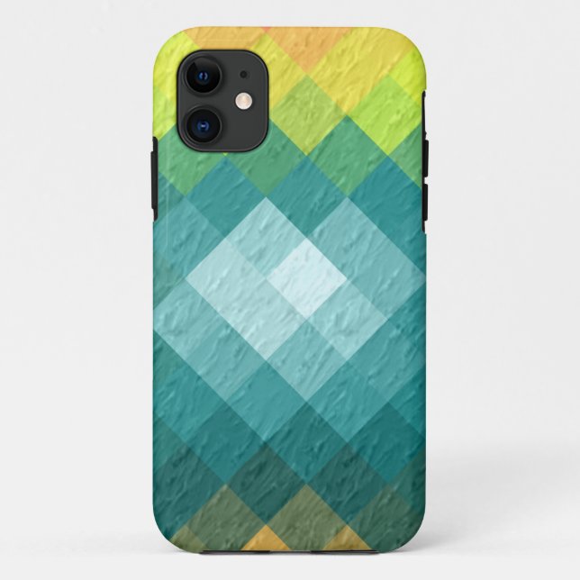 Retro Diamant nahtlose Textur Wandbild 4 Case-Mate iPhone Hülle (Rückseite)