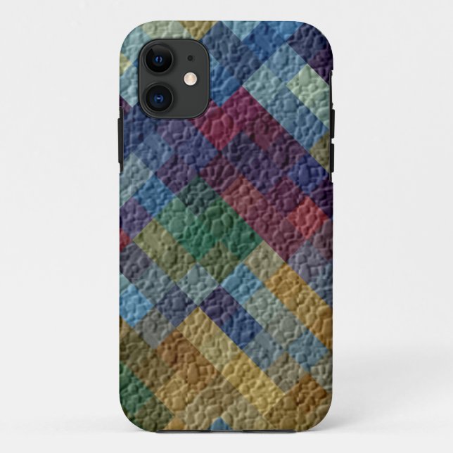 Retro Diamant nahtlose Textur Wandgrafik Case-Mate iPhone Hülle (Rückseite)