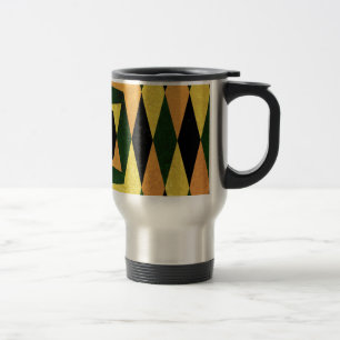 Retro-Diamantformen-Muster Reisebecher