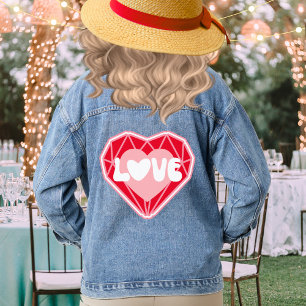 Retro Diamond Heart Love Valentine's Day