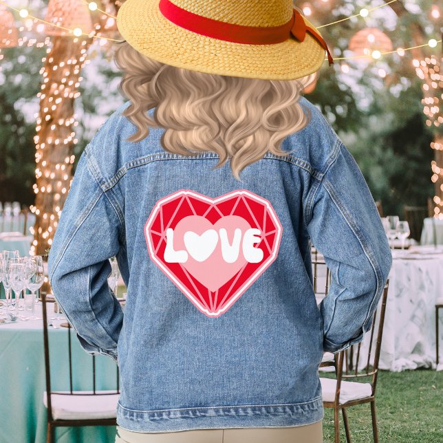 Retro Diamond Heart Love Valentine's Day (Créateur téléchargé)